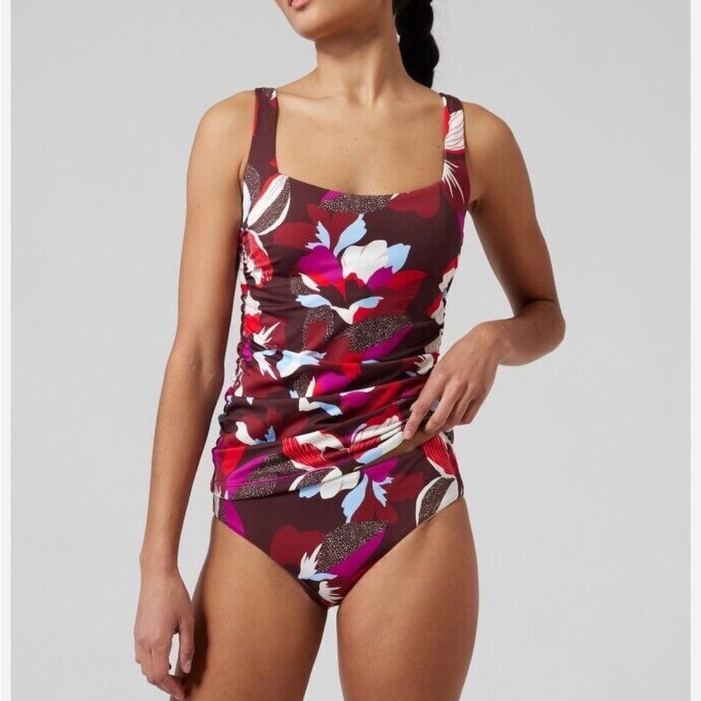 Athleta Floral Hero Bloom Tankini Swim Set